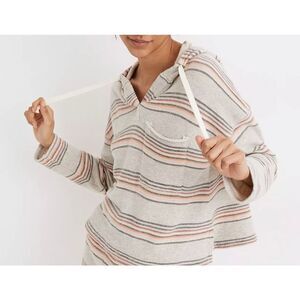 Madewell MWL Sorrento Stripe Hoodie Sweatshirt